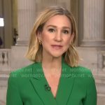Caitlin Huey-Burns’ green suit on CBS Mornings