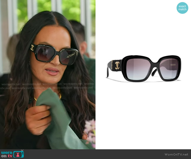Chanel Square Sunglasses CH5512 worn by Lisa Barlow on The Real Housewives of Salt Lake City
