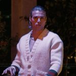 Chase’s stripe trim cardigan on Alls Fair