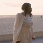 Chelsea’s blush pink bag on Selling Sunset