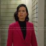 Amy’s pink blazer on Days of our Lives