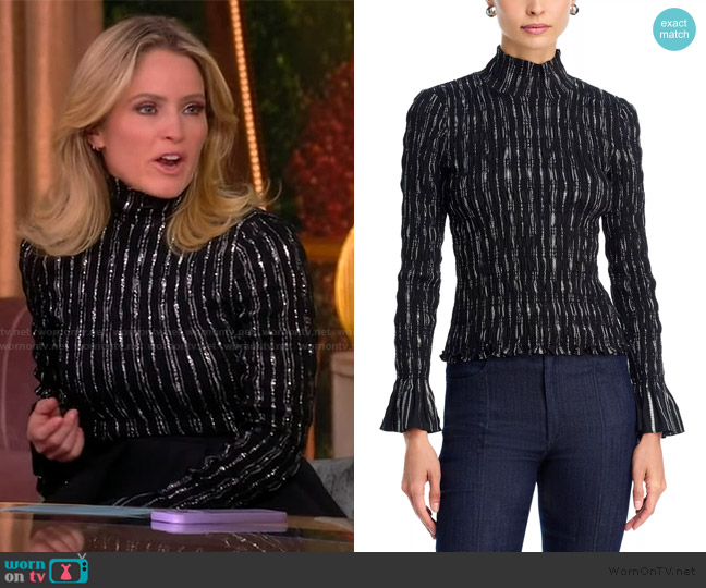 Cinq a Sept Cooper Top worn by Sara Haines on The View