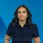 Laura’s navy collared mini dress on Today