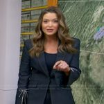 Dani’s bow embellished denim blazer on Good Morning America