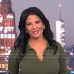 Darlene’s green collared sweater dress on Today