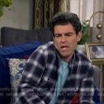 Dave’s plaid button down shirt on The Neighborhood