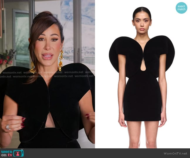David Koma Circular Sleeve Mini Dress worn by Angie Katsanevas on The Real Housewives of Salt Lake City