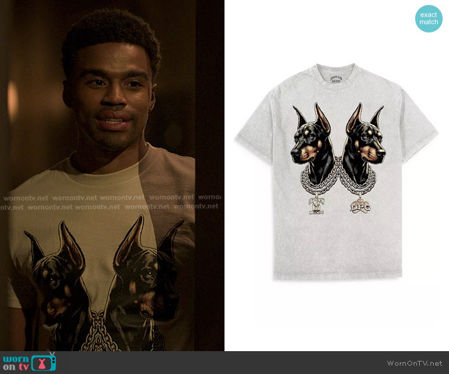 Death Row Records Short Sleeve Graphic Tee worn by Ozzie Edwards (Kyle Bary) on Reasonable Doubt