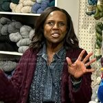 Deborah Roberts’s ruffle denim blouse on Today