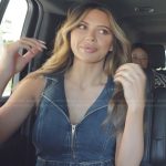 Demi’s sleeveless denim jumpsuit on The Secret Lives of Mormon Wives