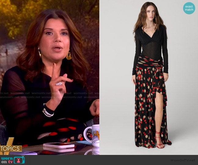 Diane Von Furstenberg Nathalie Skirt worn by Ana Navarro on The View