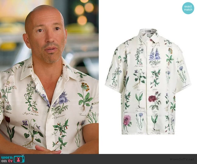 Dior Floral Print Shirt worn by (Jason Oppenheim) on Selling the OC