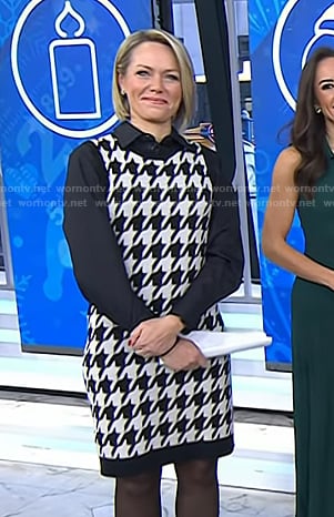 Dylan’s houndstooth dress on Today