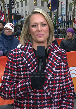 Dylan’s red tweed coat on Today