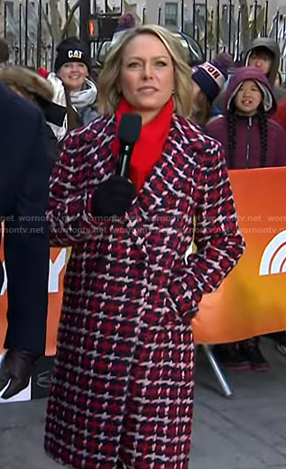 Dylan’s red tweed coat on Today
