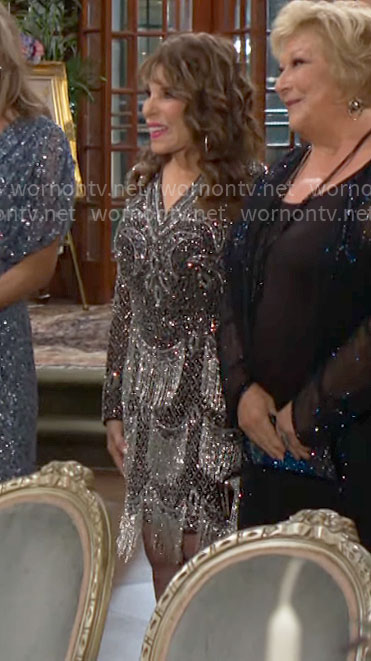 Esther’s fringe embellished dress on The Young and the Restless