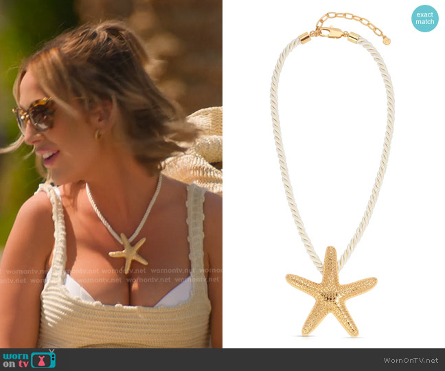 Ettika Starfish Pendant Necklace worn by Ashtyn Zerboni (Ashtyn Zerboni) on Selling the OC