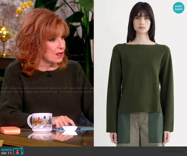 Everlane The Boatneck Top in Everyday Cotton worn by Joy Behar on The View