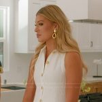 Fiona’s white gold button dress on Selling the OC