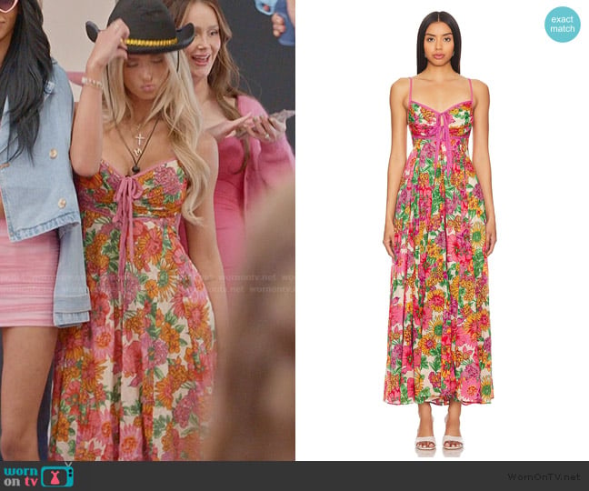 Free People Dream Weaver Maxi worn by Miranda McWhorter on The Secret Lives of Mormon Wives