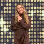 Gabrielle Bernstein’s brown draped dress on Tamron Hall Show