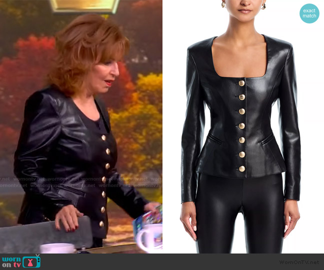 Generation Love Lavena Faux Leather Jacket worn by Joy Behar on The View