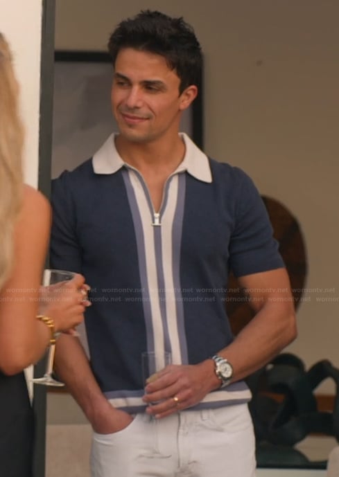 Gio’s navy polo on Selling the OC