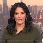 Darlene’s green asymmetric button dress on Today
