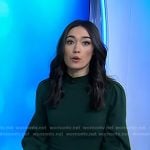Emilie’s green puff sleeve dress on Today