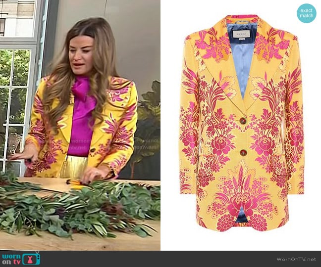 Gucci Jacquard Jacket worn by Christina Stembel on Today