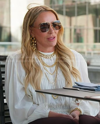 Heather’s brown square sunglasses on The Real Housewives of Salt Lake City