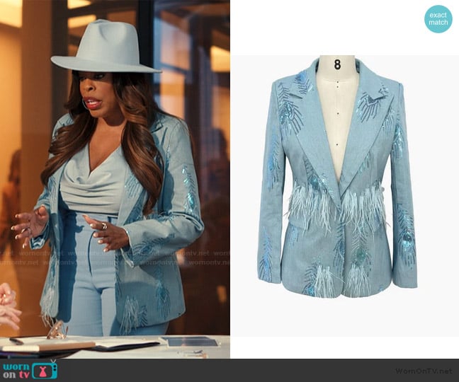 I Lyn Fashion Very Demure Blazer worn by Emerald Greene (Niecy Nash-Betts) on Alls Fair
