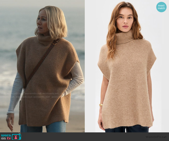 James Perse Waffle Knit Funnel Neck Tunic worn by Liberty Ronson (Naomi Watts) on Alls Fair