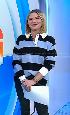 Jenna’s blue stripe rugby shirt on Today