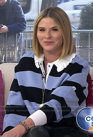 Jenna’s blue stripe rugby shirt on Today