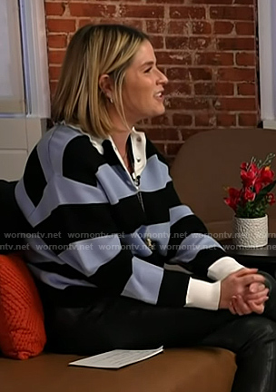 Jenna’s blue stripe rugby shirt on Today
