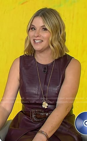 Jenna’s brown leather belt on Today