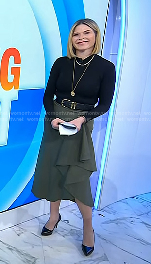 Jenna’s green ruffle skirt on Today