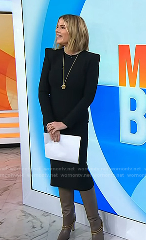 Jenna’s grey chain boots on Today