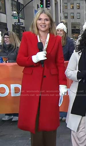 Jenna’s red coat on Today