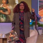 Jennifer’s abstract print dress on The Jennifer Hudson Show