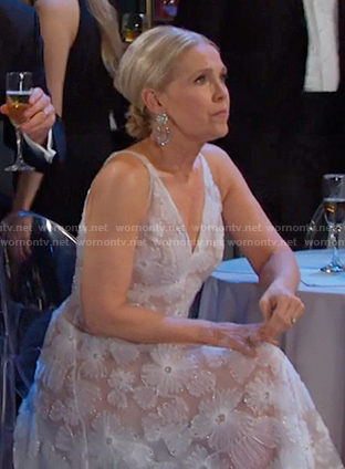 Jennifer’s white floral embroidered dress on Days of our Lives