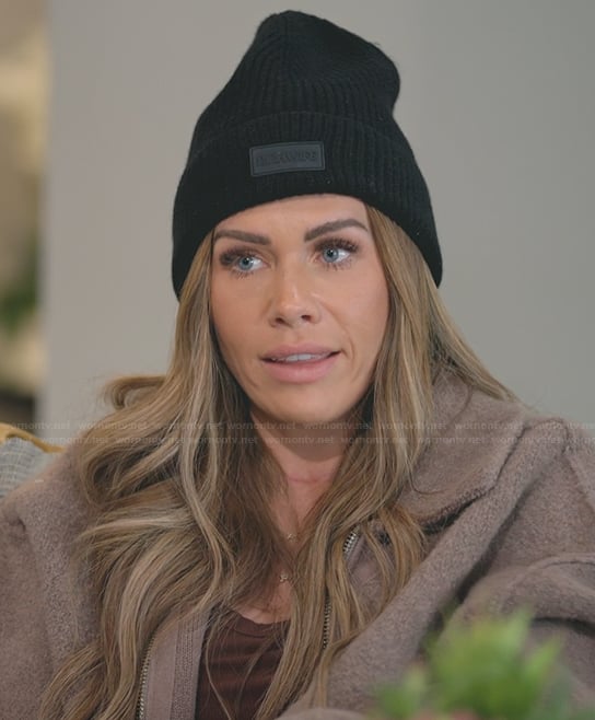 Jessi’s black beanie on The Secret Lives of Mormon Wives