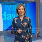 Kate’s blue floral blue floral long sleeve dress on NBC News Daily