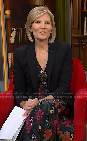 Kate’s floral print dress and black blazer on NBC News Daily