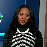 Kay’s striped crochet knit vest on NBC News Daily