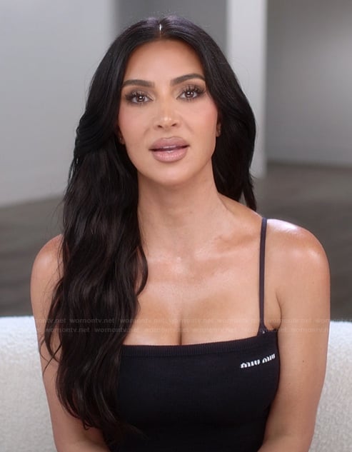 Kim’s confessional tube top on The Kardashians