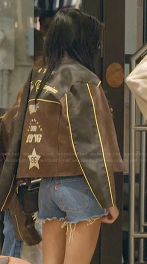 Layla’s embroidered jacket on The Secret Lives of Mormon Wives