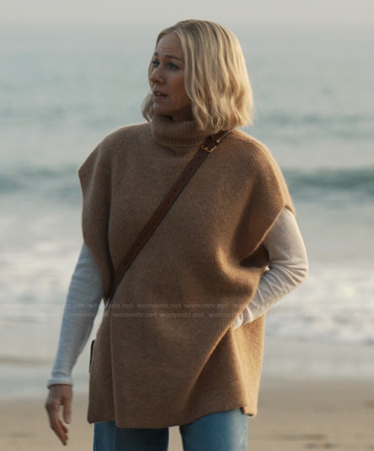 Liberty’s beige knit vest on Alls Fair
