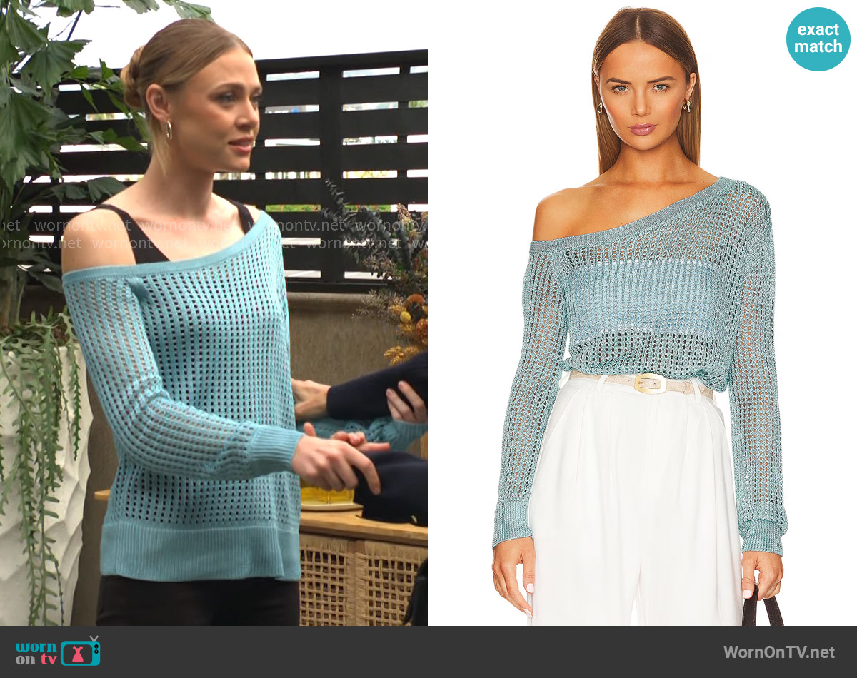 LPA Leo Sweater worn by Claire Grace (Hayley Erin) on The Young and the Restless